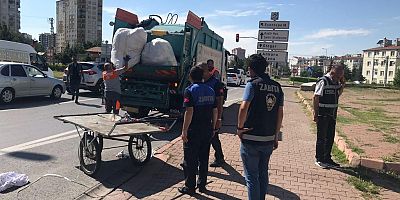 Kayseri’de Motosiklet ve Çekçek Araçlar ile Toplama Yapan 191 Kişi Sorgulandı