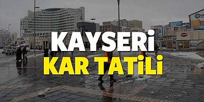 Kayseri'de Okullar Kar Nedeniyle Tatil