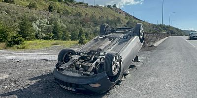 Kayseri’de Otomobil Devrildi: 1 Yaralı