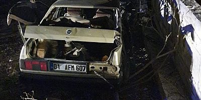 Kayseri’de otomobil evin bahçesine yuvarlandı: 1 yaralı