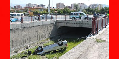 Kayseri’de Otomobil Kanal Uçtu: Kadın Sürücü Yaralandı!