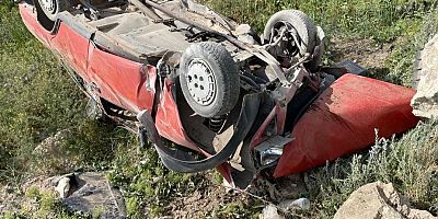 Kayseri’de Otomobil Şarampole Yuvarlandı: 2 Yaralı