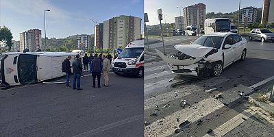 Kayseri’de Servis Aracının Devrildiği Kazada 5 Kişi Yaralandı