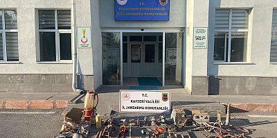 Kayseri’de Şüphe Üzerine Yapılan Aramada Hırsızlık Malzemeler Bulundu