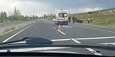 Kayseri’de Takla Atan Araçta 4 Yaralı