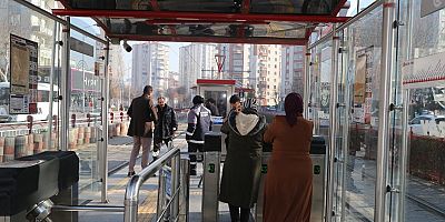 Kayseri'de Tramvay seferleri ücretsiz