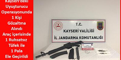 Kayseri’de Uyuşturucu Operasyonu: 1 Gözaltı