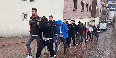 Kayseri’de Uyuşturucu Operasyonunda Yakalanan 7 Şüpheli Adliyeye Sevk Edildi