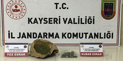 Kayseri'de Uyuşturucuya 1 Gözaltı