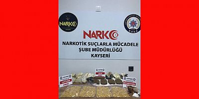 Kayseri'de Yabancı Uyruklu 3 Kişiye Uyuşturucudan Gözaltı