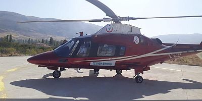 Kayseri’de Yeni Doğan Bebek, Ambulans Helikopterle Sevk Edildi