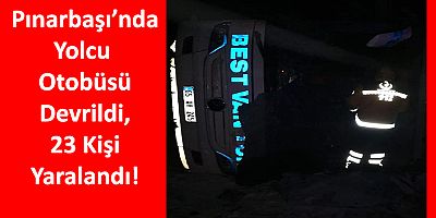 Kayseri’de Yolcu Otobüsü Devrildi: 23 Yaralı