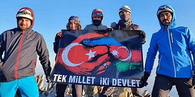 Kayseri’deki Dağcılardan, Azerbaycan'a Destek