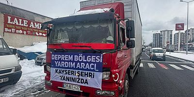 Kayseri’deki Ünal Karaca Lojistik Deprem Merkezine Yardım Malzemesi Gönderdi