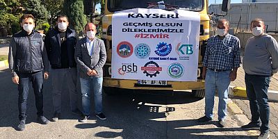 Kayseri’den İzmir’e Battaniye Yardımı