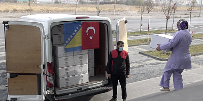 Kayseri’den Kardeş Şehir Mostar’a 50 Bin Adet Maske ve Hijyen Malzemesi