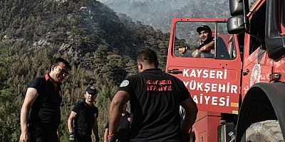 Kayseri İtfaiyesi, Milas’ta Termik Santrali Koruyor