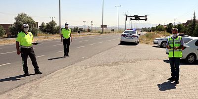 Kayseri Polisinden Drone İle Kırmızı Işık Denetimi