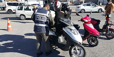 Kayseri Polisinden Motosiklet Denetimi