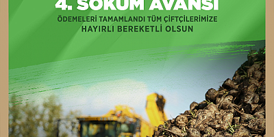 Kayseri Şeker’den Çiftçiye 4. Söküm Avansı