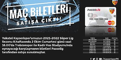 Kayseri-Trabzon Maç Biletleri Satışta