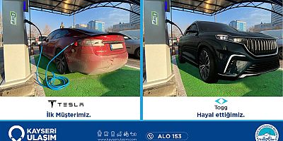 Kayseri Ulaşım A.Ş.’den Elektrikli Araçlar İçin Otoparklara Şarj Ünitesi