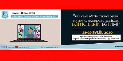 Kayseri Üniversitesinde Uzaktan Eğitim 28 Eylül’de Başlıyor