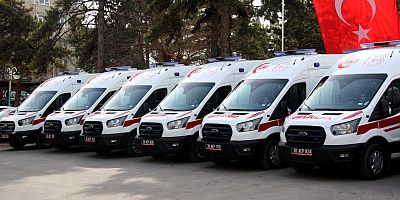 Kayseri’ye 10 Yeni Ambulans