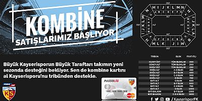 Kayserispor'da Kombine Bilet Fiyatları Belli Oldu