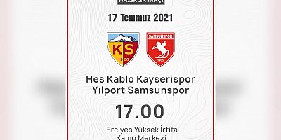 Kayserispor İle Samsunspor Hazırlık Maçı Yapacak