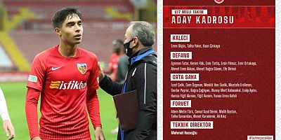 Kayserispor'un Genç Forveti U17 Milli Takım Kampına Çağrıldı