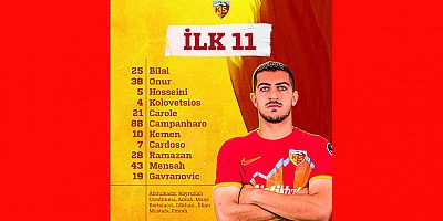 Kayserispor’un Ümraniyespor Karşısında İlk 11’i Açıklandı