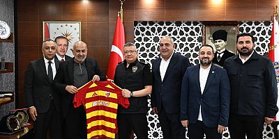 Kayserispor Yönetiminden, İl Emniyet Müdürü Ergen’e Hayırlı Olsun Ziyareti