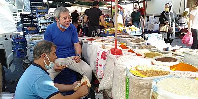 Kazım Yücel Pazar Esnafının Sıkıntılarını Dinledi
