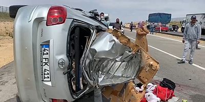 Kırşehir’de Otomobil Takla Attı: 5 Yaralı