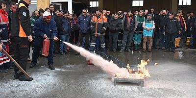 Kocasinan Çalışanlarından Nefes Kesen Yangın Tatbikatı