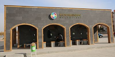 Kocasinan’da Selçuklu Mimarisi Tarzında Modern Kemerli Şadırvanlar