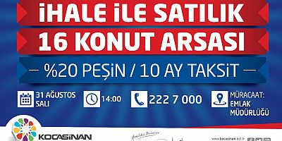 Kocasinan’dan Yüzde 20 Peşin, 10 Ay Taksitli Yatırım Fırsatı