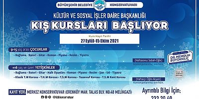Konservatuvarda Kış Kayıt Kursları Başlıyor