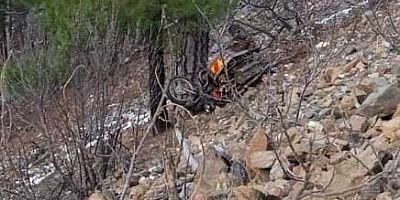 Kontrolden Çıkan Motosiklet Şarampole Yuvarlandı: 1 Ölü