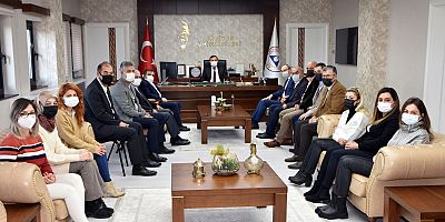 KTO Yönetiminden ERÜ’ye Tebrik Ziyareti