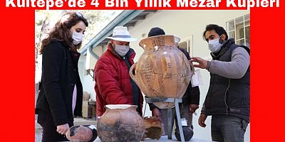 Kültepe'de 4 Bin 200 Yıllık Mezar Küpü Bulundu