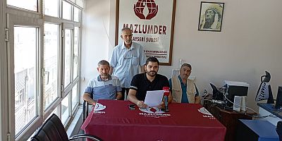 MAZLUMDER’den Kayseri Valiliği ve İçişleri Bakanlığı’na Çağrı