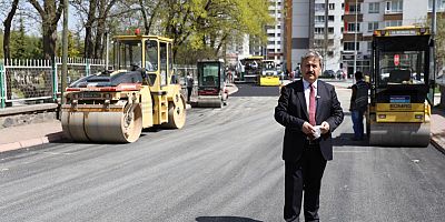 Melikgazi Asfalt Çalışmalarını Aralıksız Sürdürüyor