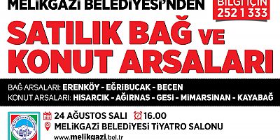 Melikgazi Belediyesi'nden Kaçırılmayacak Yatırım Fırsatı