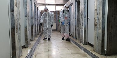 Melikgazi’de 25 Araç 50 Personel İle Dezenfekte Çalışmaları Devam Ediyor