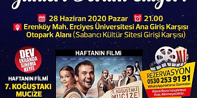 Melikgazi’de “Arabalı Sinema” İçin Siz De Yerinizi Alın!