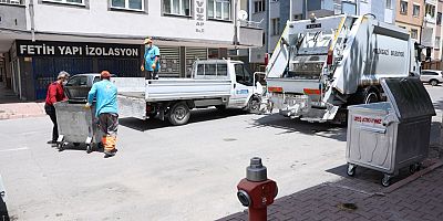 Melikgazi'de Çöp Konteynerleri ve Sepetleri Yenileniyor