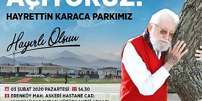 Melikgazi'de Hayrettin Karaca'nın Adı Parka Veriliyor