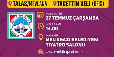 Melikgazi’nin Daire ve Ofis İhalesini Kaçırmayın!
